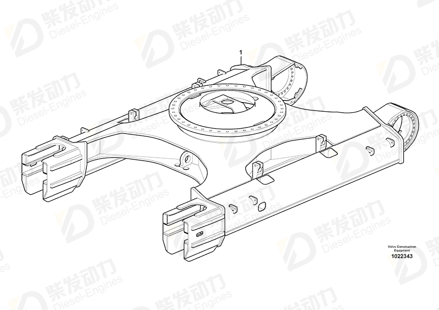 VOLVO Und Crg Frame 14541945 Drawing VOLVO Und Crg Frame 14541945 Drawing