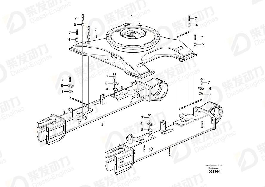 VOLVO Spacer 14508408 Drawing