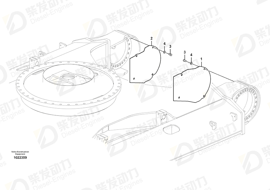 VOLVO Cover 14514565 Drawing