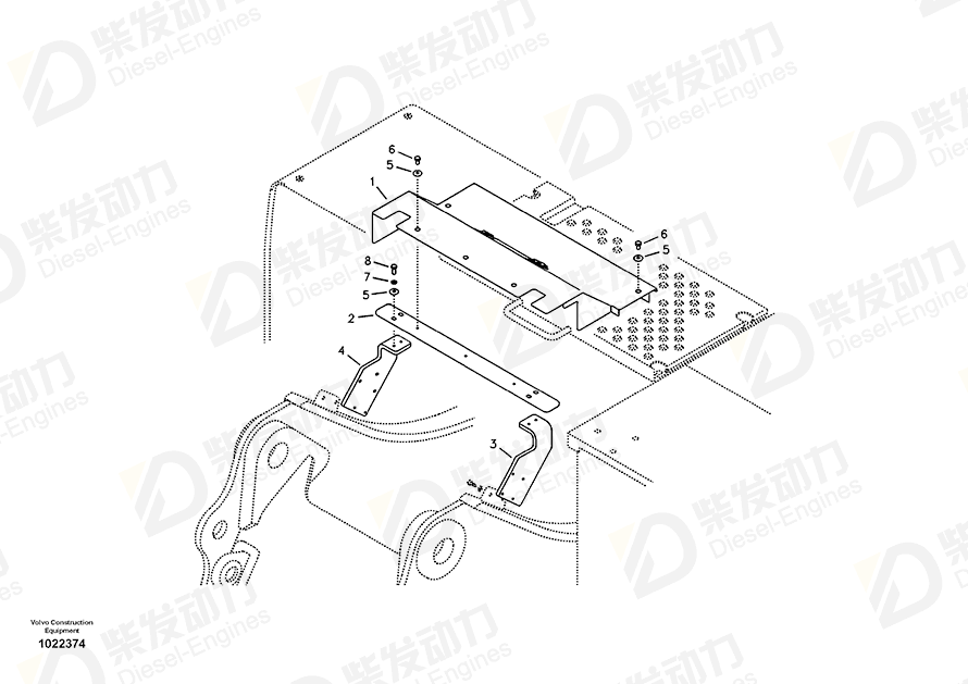 VOLVO Cover 14551876 Drawing