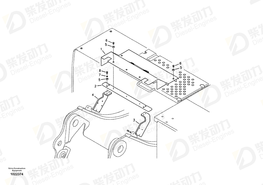 VOLVO Plate 14551883 Drawing