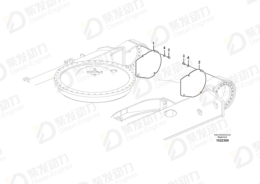 VOLVO Cover 14514795 Drawing