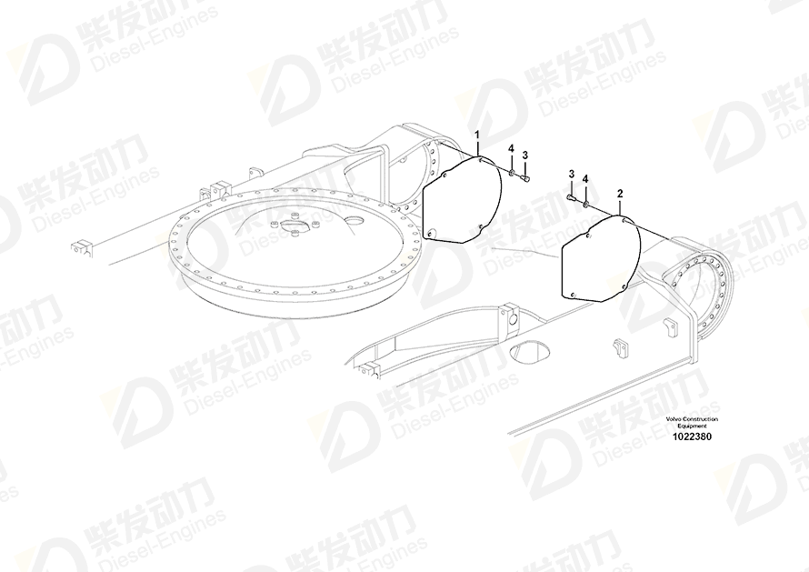 VOLVO Cover 14514796 Drawing