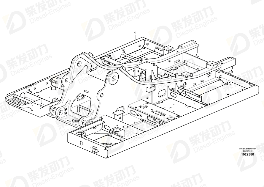 VOLVO Frame 14589444 Drawing