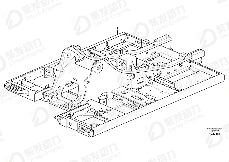 VOLVO Frame 14549004 Drawing
