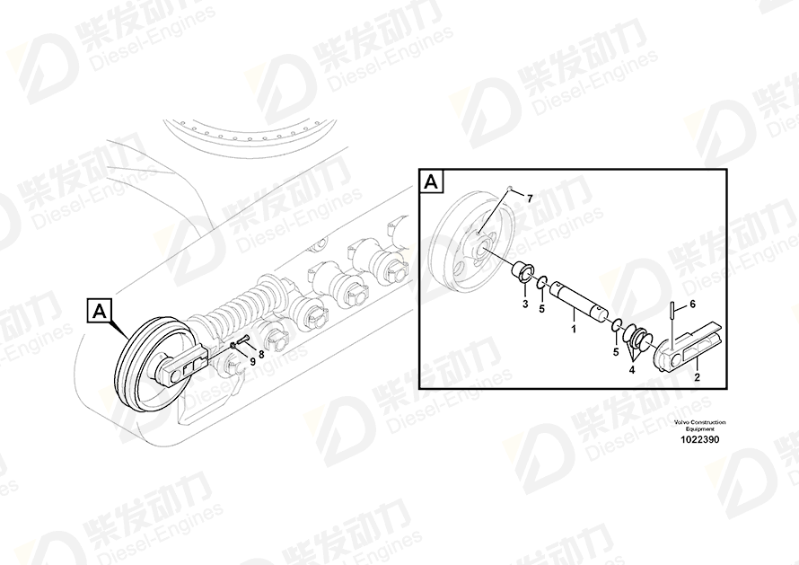 VOLVO bushing 14566810 Drawing