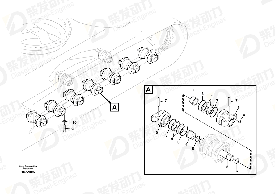 VOLVO Shaft 14532398 Drawing