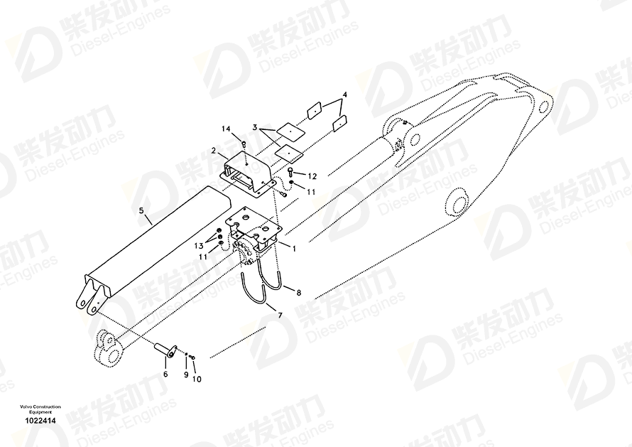 VOLVO Bracket 14547219 Drawing