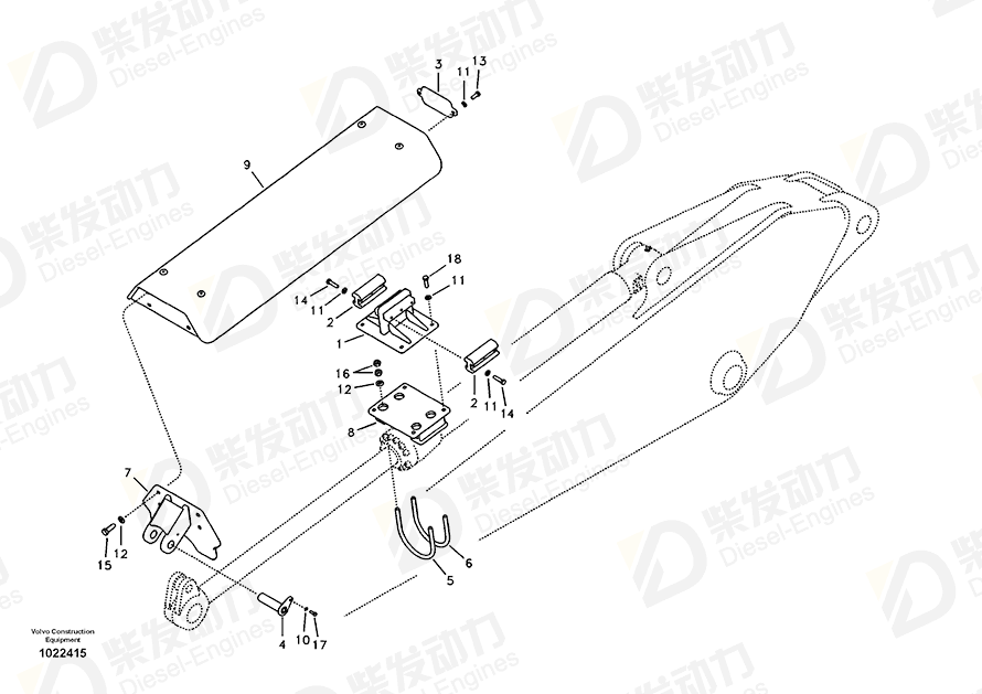 VOLVO Plate 14547066 Drawing