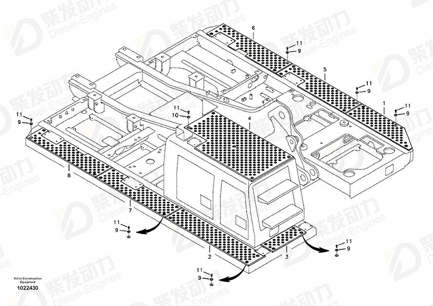 VOLVO Slip protection 14550710 Drawing