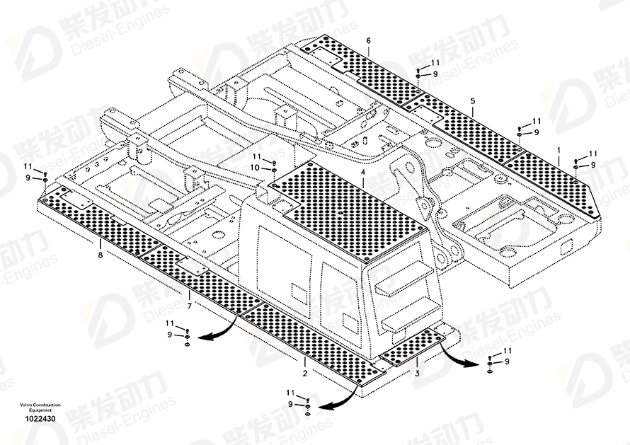 VOLVO Slip protection 14547657 Drawing