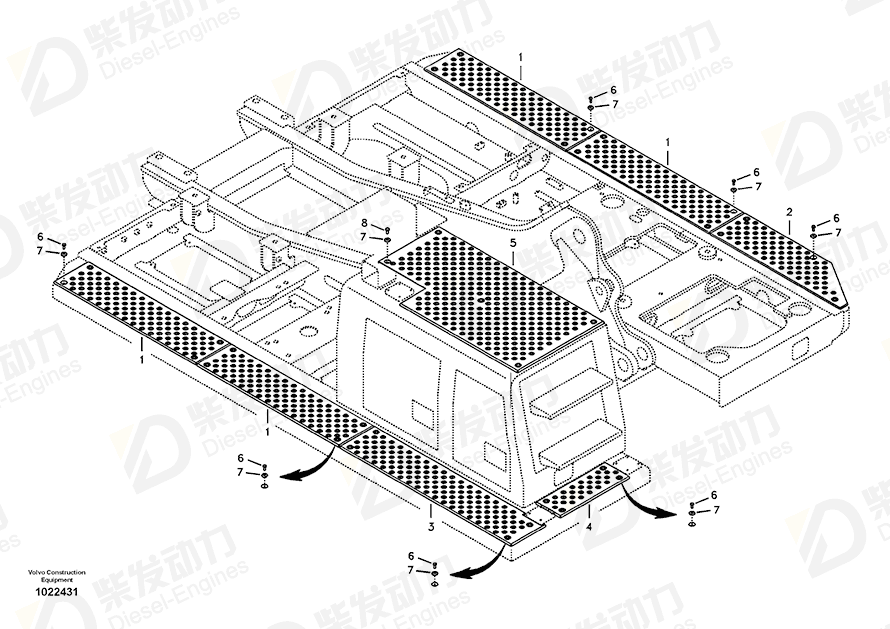 VOLVO Slip protection 14540589 Drawing