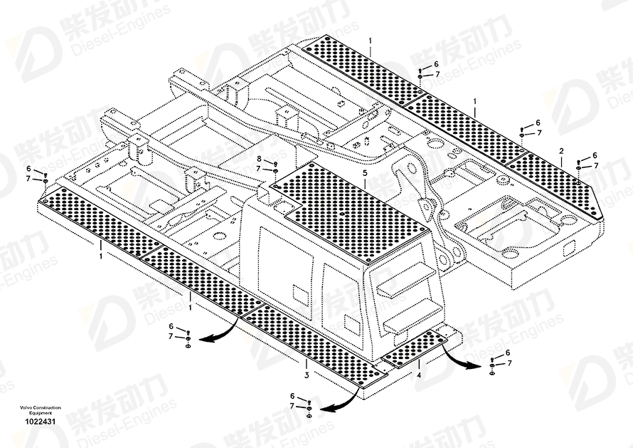 VOLVO Slip protection 14540587 Drawing VOLVO Slip protection 14540587 Drawing