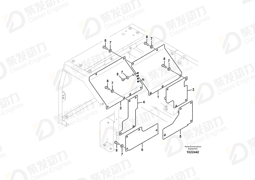 VOLVO Cover 14532216 Drawing