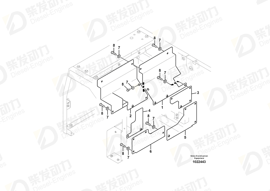 VOLVO Cover 14546823 Drawing