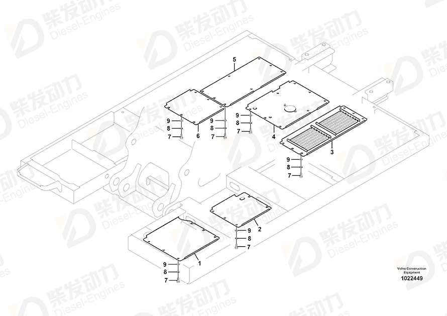 VOLVO Cover 14537163 Drawing