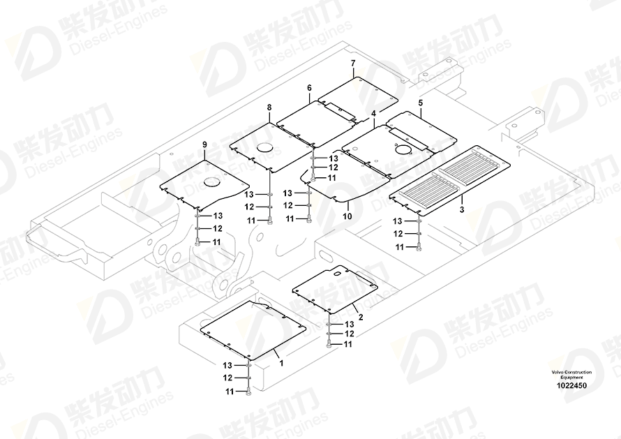 VOLVO Cover 14537167 Drawing