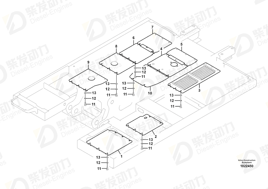 VOLVO Cover 14537165 Drawing