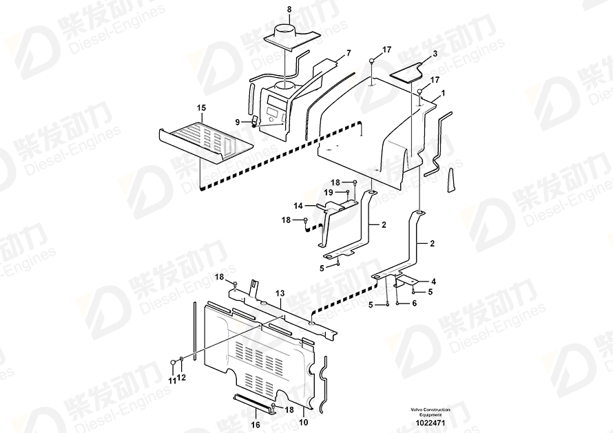 VOLVO Bracket 14534494 Drawing