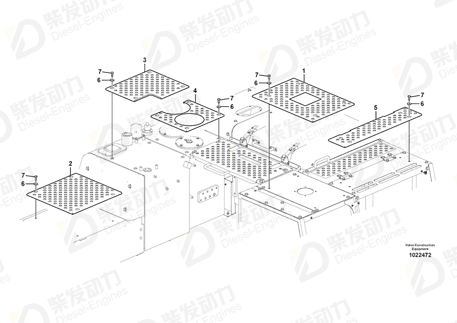 VOLVO Slip Protection 14546851 Drawing