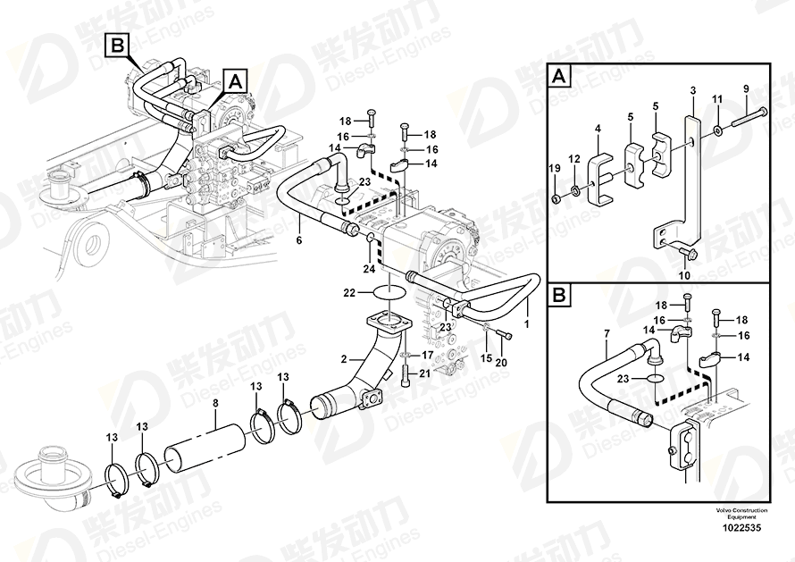 VOLVO Hose SA9406-06817 Drawing