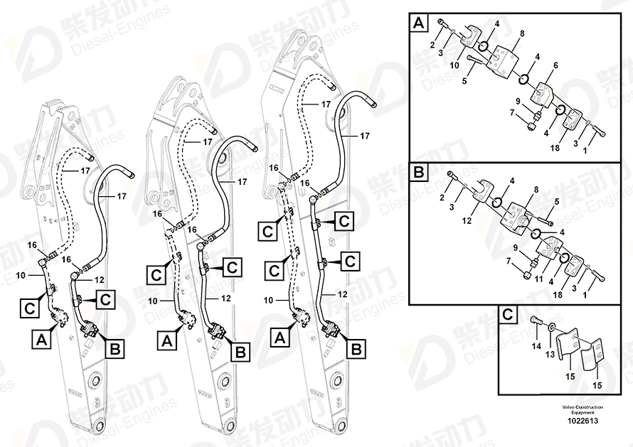 VOLVO Hex. socket screw 984354 Drawing