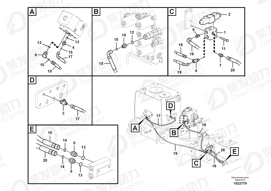 VOLVO Solenoid coil 14550884 Drawing VOLVO Solenoid coil 14550884 Drawing
