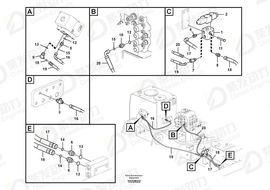VOLVO Connector 14880493 Drawing