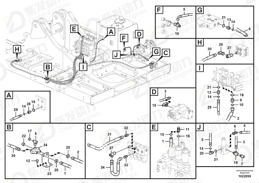 VOLVO Bracket 14540415 Drawing