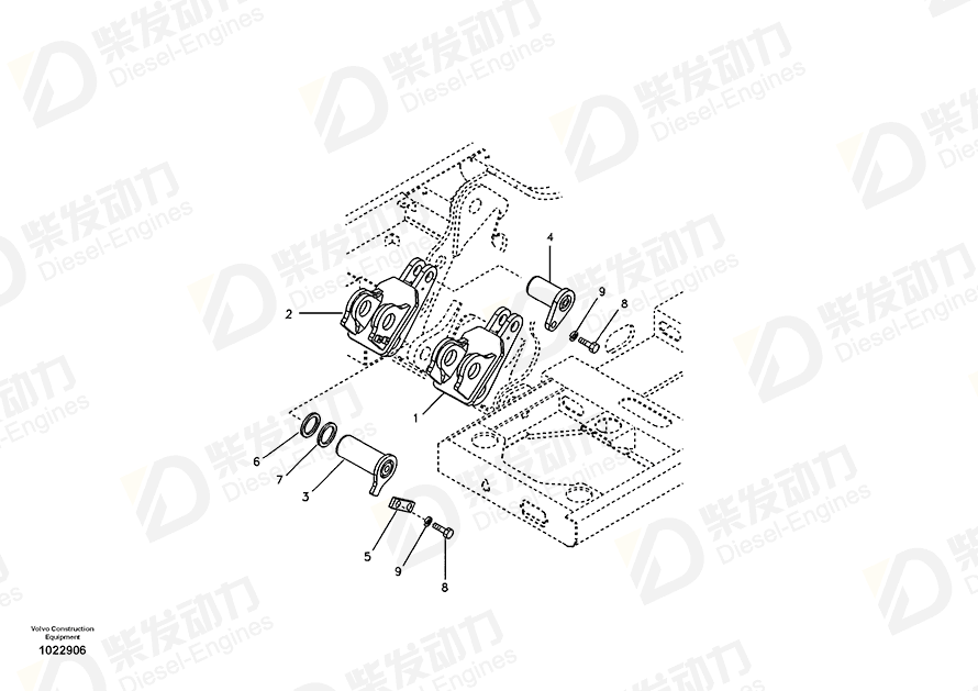VOLVO Support 14548558 Drawing