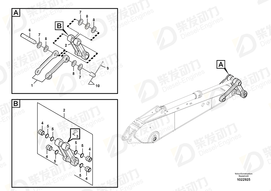 VOLVO Hexagon screw 978944 Drawing