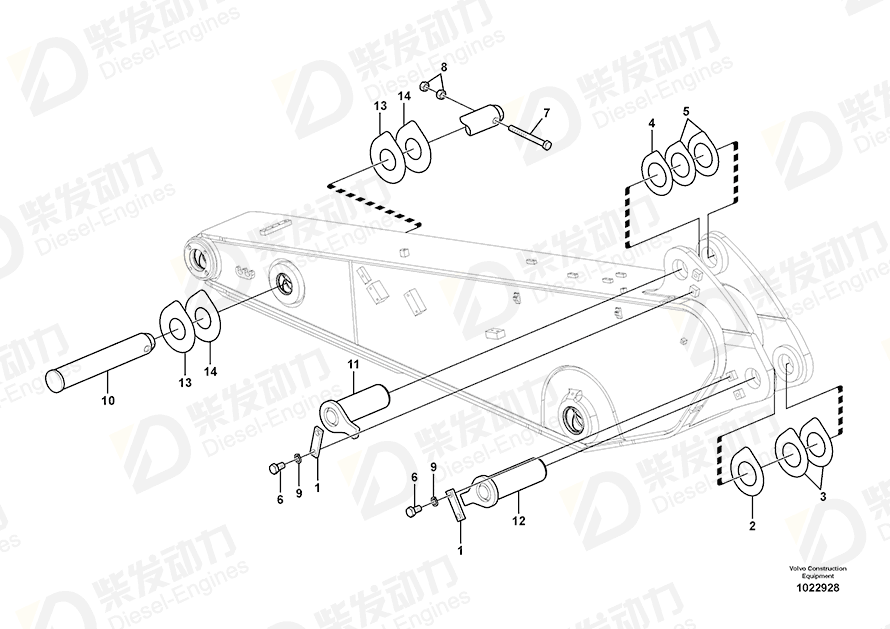 VOLVO Pin 14543190 Drawing