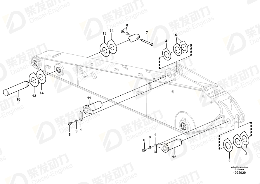 VOLVO Pin 14543195 Drawing