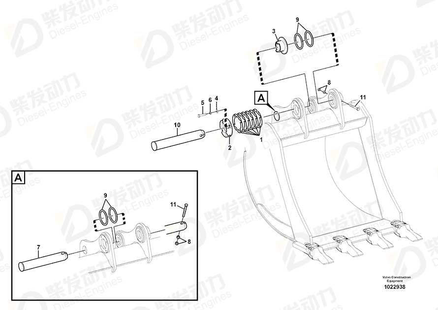 VOLVO SHIM 14547826 Drawing