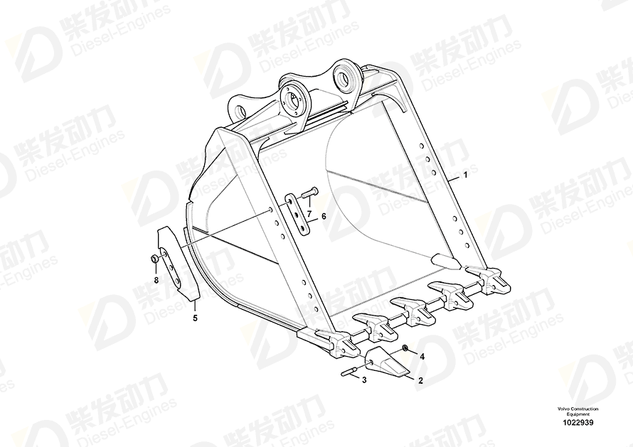 VOLVO Retainer 14550968 Drawing