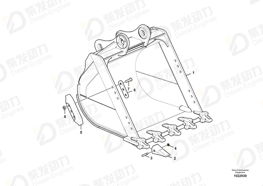 VOLVO Adapter 14556465 Drawing