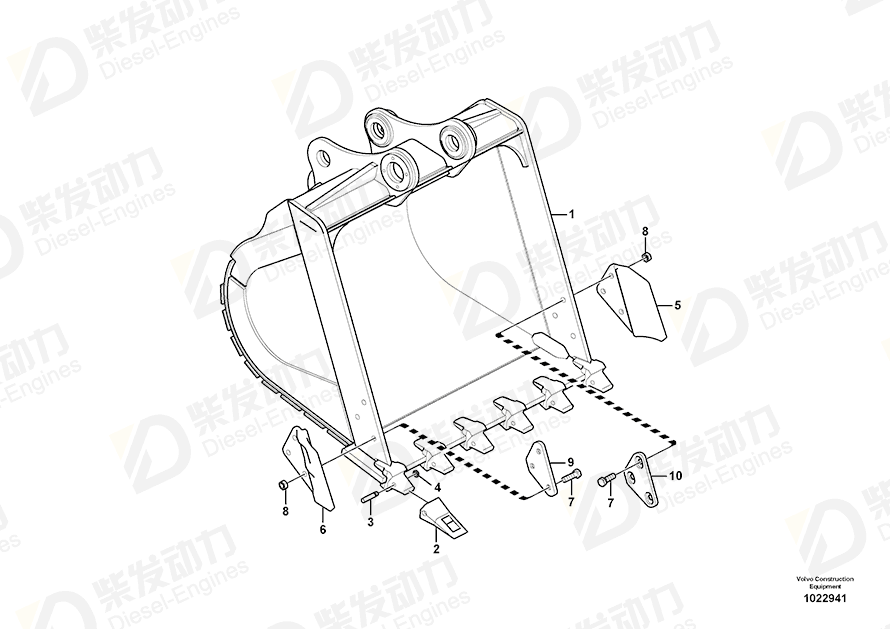 VOLVO Bucket 14624224 Drawing