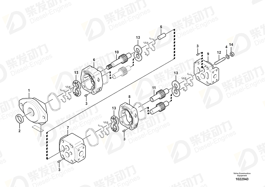 VOLVO Housing 14551886 Drawing