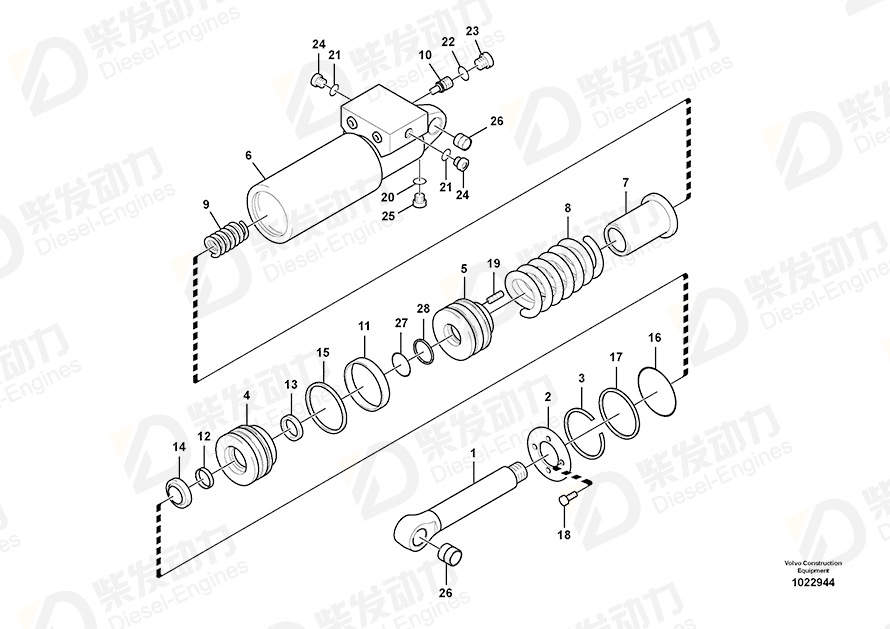 VOLVO O-ring SA9511-22065 Drawing