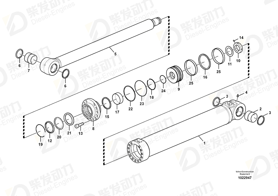 VOLVO Tube 14552053 Drawing