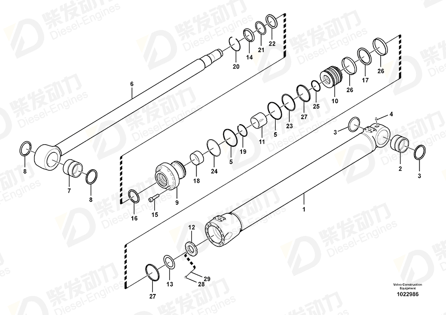 VOLVO O-ring 990644 Drawing