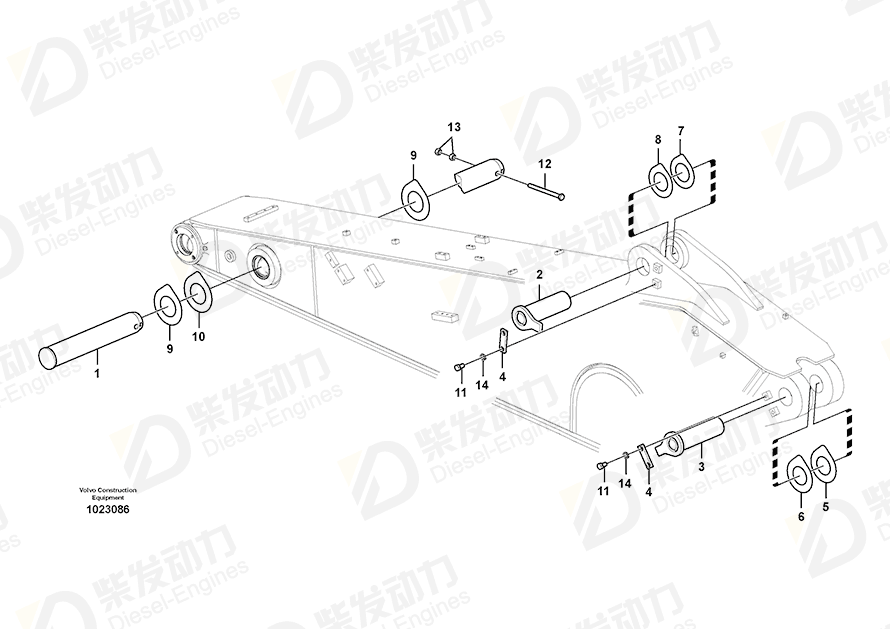 VOLVO Shim 14545176 Drawing