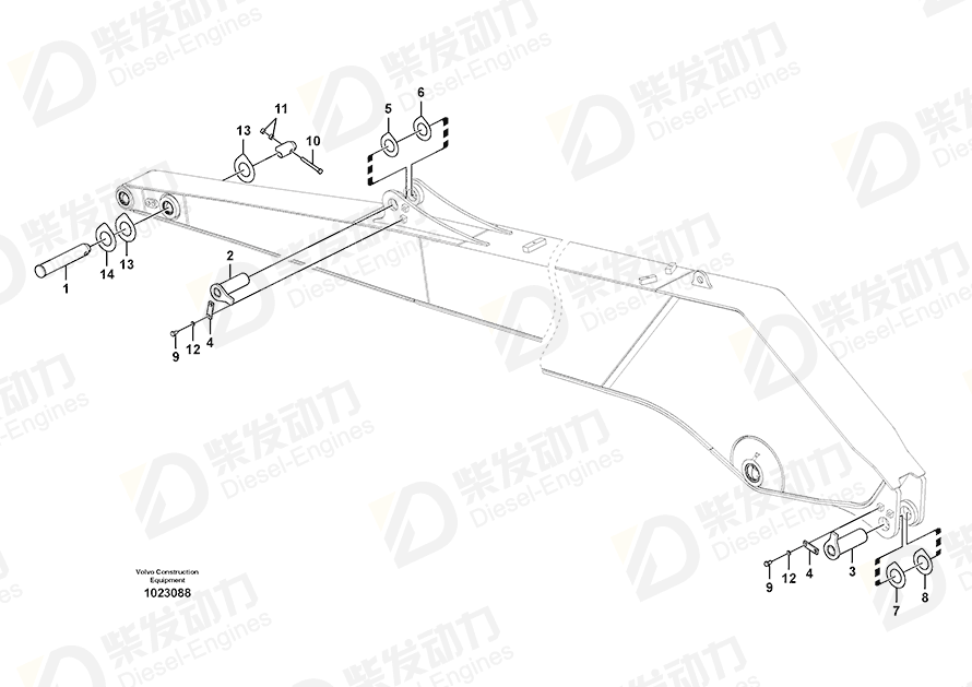 VOLVO Shim 14547402 Drawing