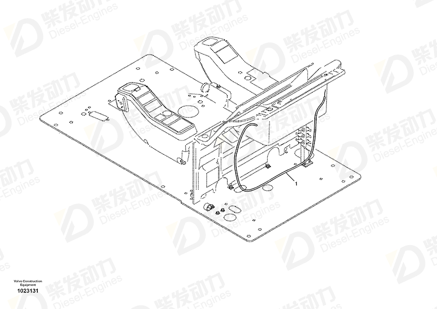 VOLVO Wire harness 14548038 Drawing