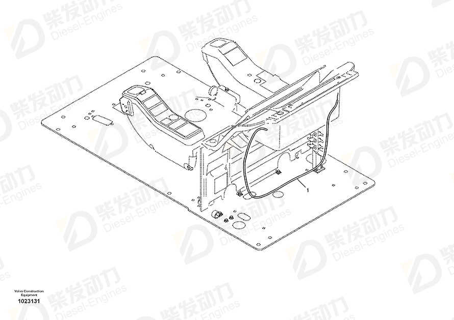 VOLVO Wire harness 14548037 Drawing VOLVO Wire harness 14548037 Drawing