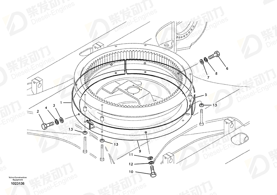 VOLVO Cover 14549469 Drawing