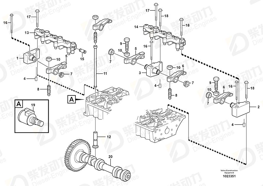 VOLVO Six point screw 20799084 Drawing