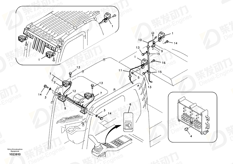 VOLVO Cable harness 14508662 Drawing VOLVO Cable harness 14508662 Drawing