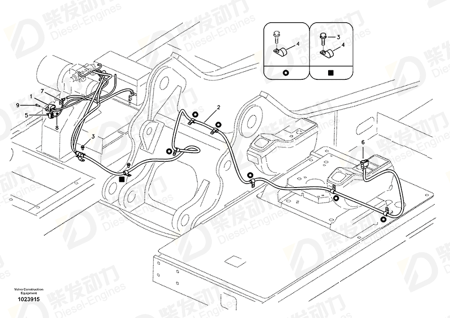 VOLVO Wire harness 14550494 Drawing