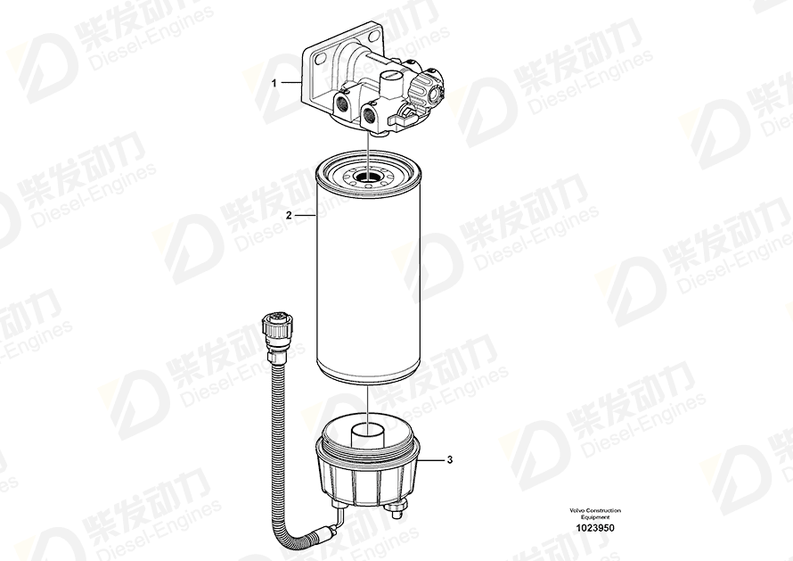 VOLVO Filter retainer 11110708 Drawing
